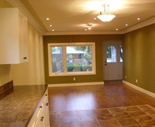 Rental property: Living room after renovations.