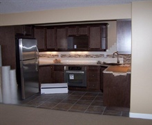 New basement development, kitchen